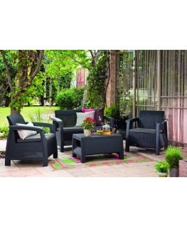 Garden furniture set Bahamas Set grey