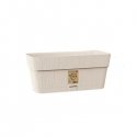 Flower box with tray Ethica 30x13x12cm white Flower box with tray Ethica 30x13x12cm white