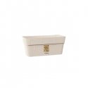 Flower box with tray Ethica 30x13x12cm white Flower box with tray Ethica 30x13x12cm white
