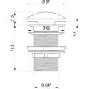 Fixed washbasin siphon valve Ravak, white, lower Fixed washbasin siphon valve Ravak, white, lower