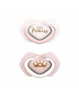 CANPOL BABIES silicone symmetrical pacifier ROYAL BABY, 0-6 months, 2 pcs., 22/650_pin