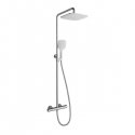 Stationary shower system Ravak Termo 300, TE 093.00/150, with thermostatic shower mixer, chrome/white Stationary shower system Ravak Termo 300, TE 093.00/150, with thermostatic shower mixer, chrome/white