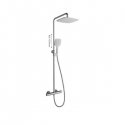 Stationary shower system Ravak Termo 300, TE 093.00/150, with thermostatic shower mixer, chrome/white Stationary shower system Ravak Termo 300, TE 093.00/150, with thermostatic shower mixer, chrome/white