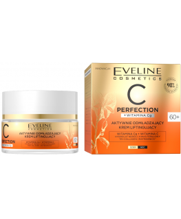 Eveline Cosmetics Eveline Eveline, C Perfection+ Vitamina Cg Aktywnie odmładzający krem liftingujący 60+, 50 ml - Długi termin w