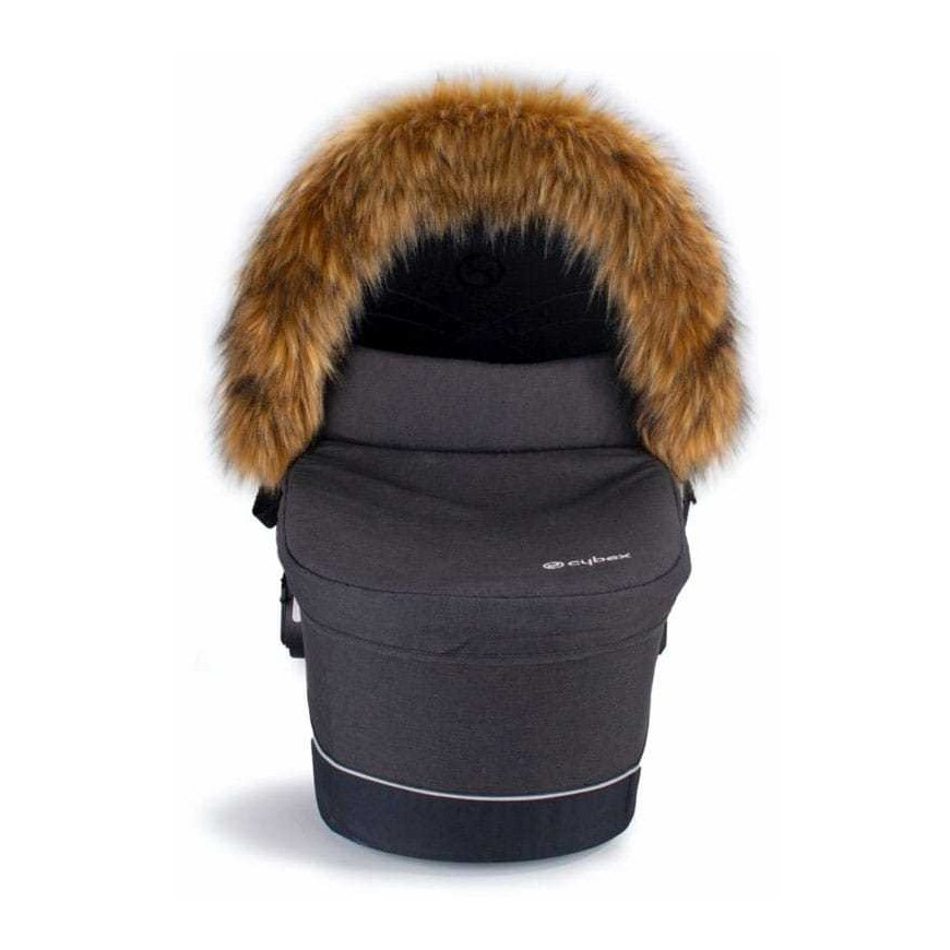 Cottonmoose Foxy - universalus kołnierz / futerko na budkę do wózka | Amber – 3