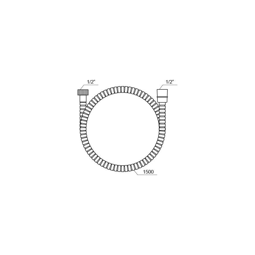 Steel shower hose Ravak, 911.00 150 cm – 3