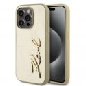 Karl Lagerfeld Wrinkled PU Signature Logo Case for iPhone 15 Pro Karl Lagerfeld Wrinkled PU Signature Logo Case for iPhone 15 Pro