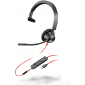 HP Poly Blackwire 3315 One-way USB-C Headphone +3.5mm Plug +USB-C/A Adapter HP Poly Blackwire 3315 One-way USB-C Headphone +3.5mm Plug +USB-C/A Adapter