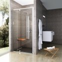 Hinged shower door Ravak Pivot, PDOP2-110, glossy+transparent glass Hinged shower door Ravak Pivot, PDOP2-110, glossy+transparent glass