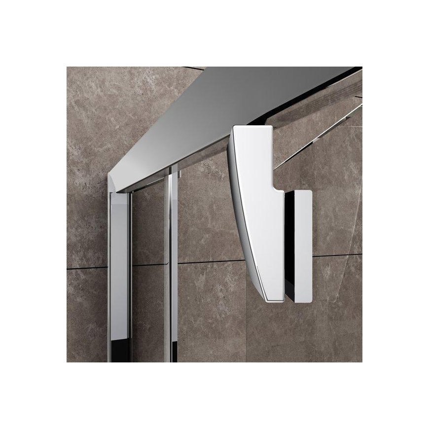Hinged shower door Ravak Pivot, PDOP2-110, glossy+transparent glass – 4