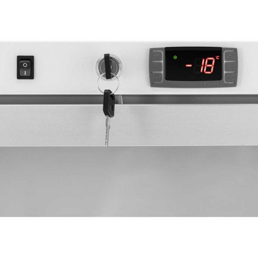 Royal Catering Šaldiklio spintelė, stiklinis šaldiklis, 7 lentynos, 580 l, 492 W - balta – 3