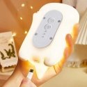 Media-Tech POKKY Clever Dino - Silicone, multicolored night lamp with rechargeable battery. Control by tapping or with the remot