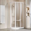 Semi-circular shower cabin Ravak Supernova, SKCP4-90 195, white+glass Grape