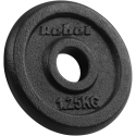 Set of cast iron weights 4x1.25kg, hole 31mm, classic plate, REBEL ACTIVE