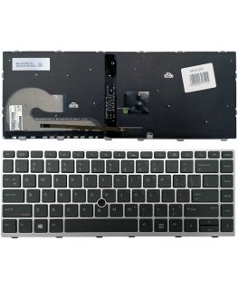 Keyboard HP: EliteBook 840 G5 846 G5 745 G5 (silver, backlit)