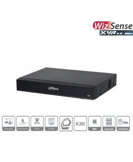 Dahua Technology Co Pentabrid 4K įrašymo įreng. 4kam. XVR7104H-4K-I3. 4K 7fps, 4MP 15fps, IoT, AI.