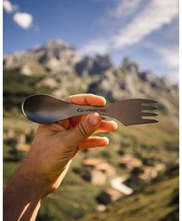 Titaninis šaukštas Lifeventure Titanium Spork