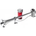 Horn, horn, fanfare, chrome, 12v, amio-03618