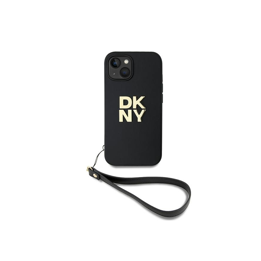 Case DKNY DKHCP15MPBSWSK iPhone 15 Plus 6.7" black/black hardcase Wrist Strap Stock Logo – 2