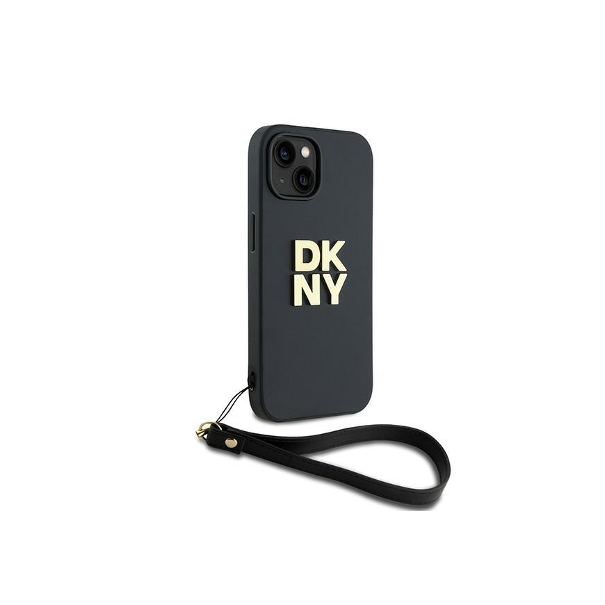 Case DKNY DKHCP15MPBSWSK iPhone 15 Plus 6.7" black/black hardcase Wrist Strap Stock Logo – 3