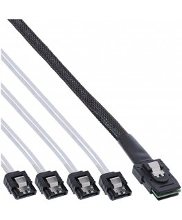 InLine 27620 SATA kabelis 0,5 m Sarkans