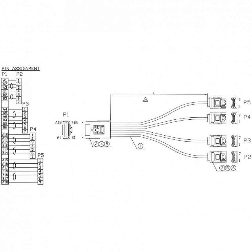 InLine 27620 кабель SATA 0,5 m Красный – 2
