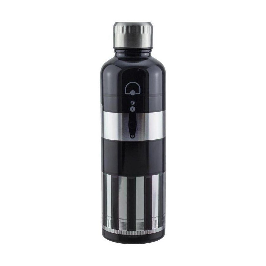 Paladone Darth Vader Lightsaber Metal Water Bottle Ikdienas lietošanai 500 ml Nerūsējošs tērauds Mel – 4