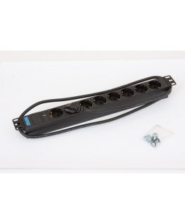 Triton RAB-PD-X06-A1 tehonjakeluyksikkö 8 AC-pistorasia(a) 1U musta