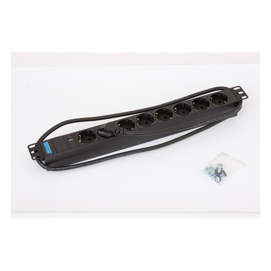 Triton RAB-PD-X06-A1 power distribution unit (PDU) 8 AC outlet(s) 1U Black