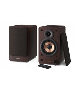 Sharp BOOKSHELF SPEAKERS 2-suuntainen Ruskea Langallinen & langaton 60 W