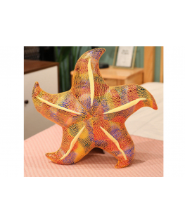 Lean Toys Mascot Plush Starfish Yellow Pillow 45 cm