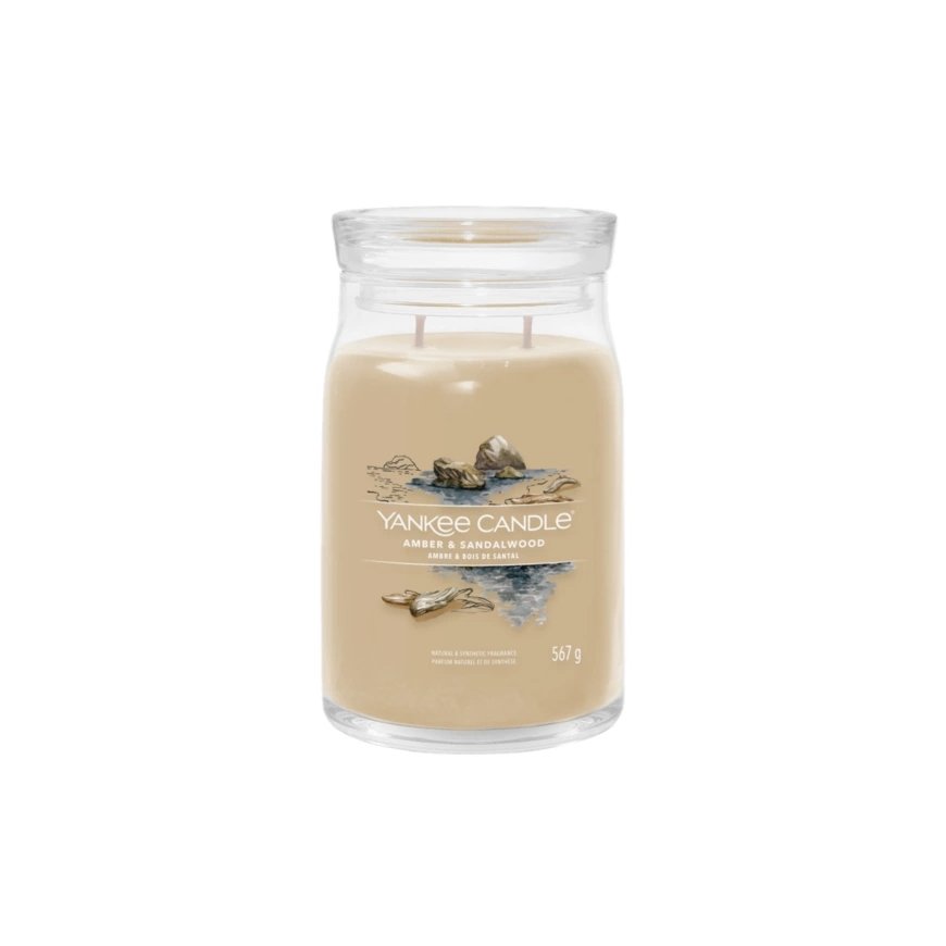 Yankee Candle Amber & Sandalwood vahaküünal Silinder Spice Pruun 1 tk