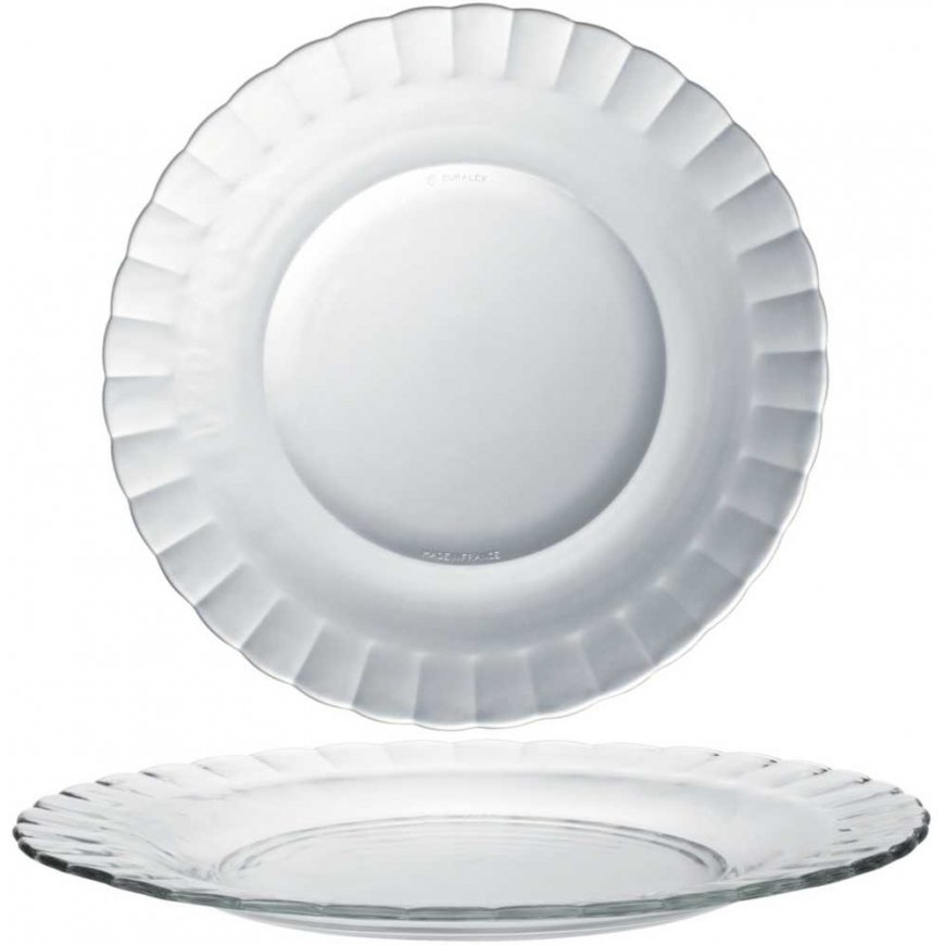 Duralex PICARDIE plate transparent 230 x 20 mm - set of 6 pcs.