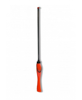 Broom with handle round orange