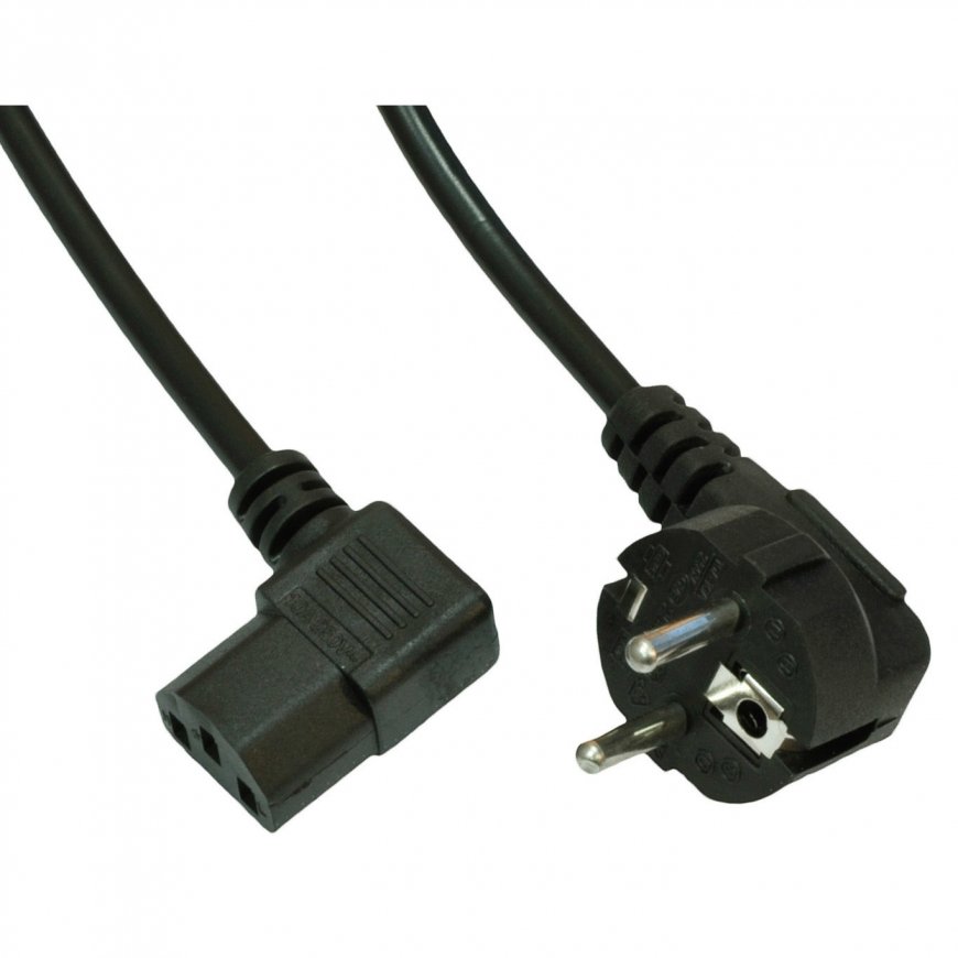 Akyga AK-PC-12A toitekaabel Must 3 m CEE7/7 IEC C13