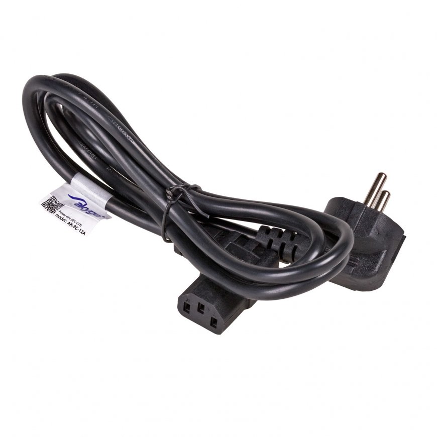 Akyga AK-PC-12A virtajohto musta 3 m CEE7/7 IEC C13 – 2
