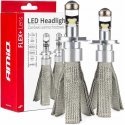 Żarówki samouke led seria flex+ h4 soczewka 12v 24v 6000k canbus amio-03658