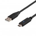 Deltaco USBC-1003 USB cable USB 2.0 0.5 m USB A Black Deltaco USBC-1003 USB cable USB 2.0 0.5 m USB A Black