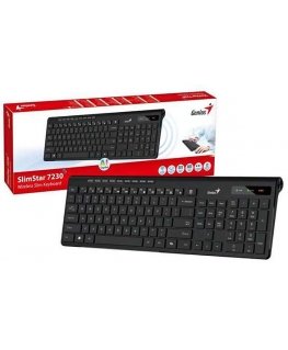 Genius Slimstar 7230 Copilot, keyboard AA, CZ/SK, multimedialny, slim rodzaj wireless, black
