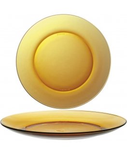 Talerz deserowy Duralex LYS AMBER orange sr. 190 mm - set of 6 pcs.