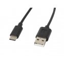 Lanberg CA-USBO-10CC-0018-BK USB kabelis USB 2.0 1,8 m USB A USB C Melns Lanberg CA-USBO-10CC-0018-BK USB kabelis USB 2.0 1,8 m USB A USB C Melns