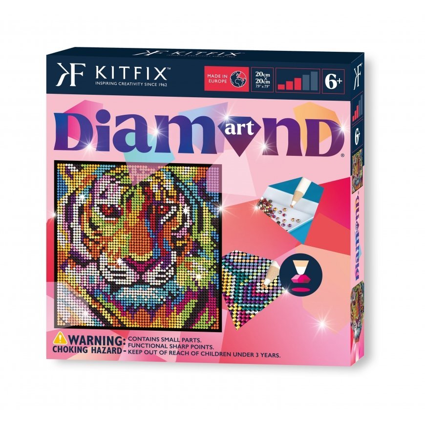 KITFIX Käsitöökomplekt Teemantkunst Tiiger