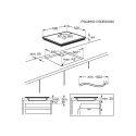 Electrolux EIV644 Melns Iebūvēts 60 cm Zonas indukcijas plīts 4 zone(s)