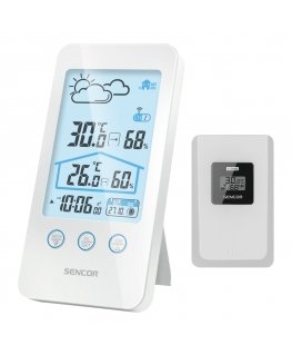 Sencor SWS 3000 W skaitmeninė oro stotelė Balta LCD AC-Baterija