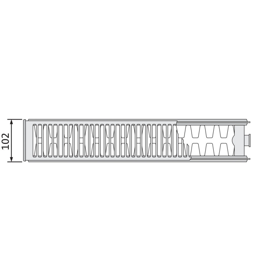 Renovacinis radiatorius Purmo Compact C 22, 550-1100 – 3