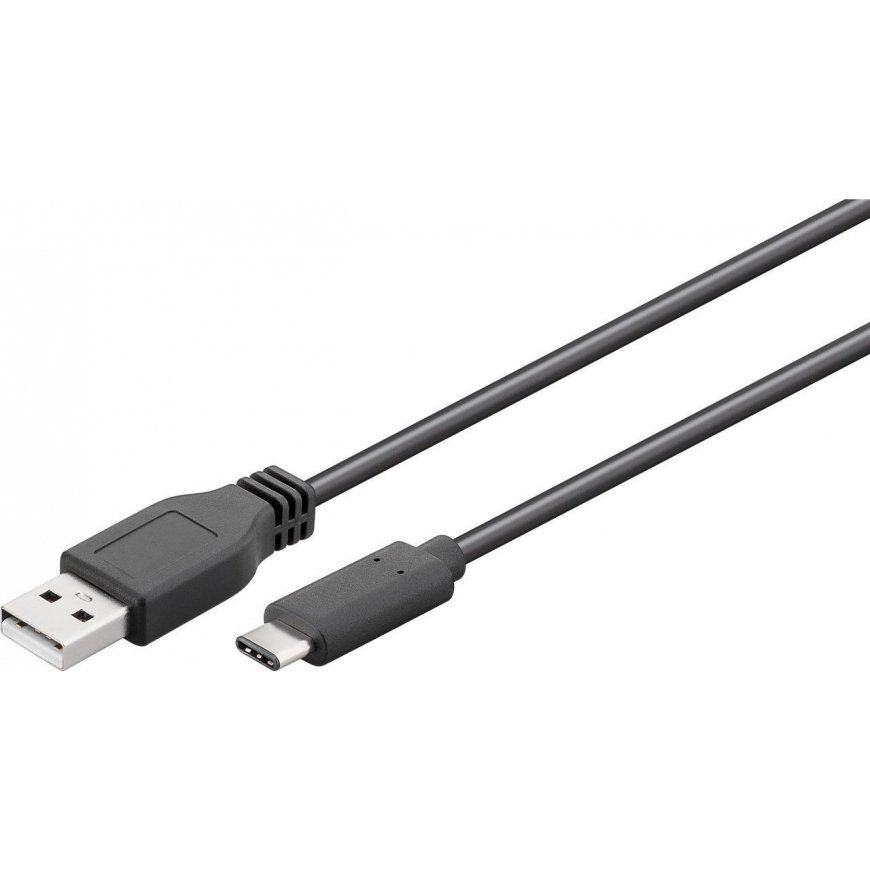 Goobay 55466 USB кабель USB 2.0 1 m USB C USB A Черный