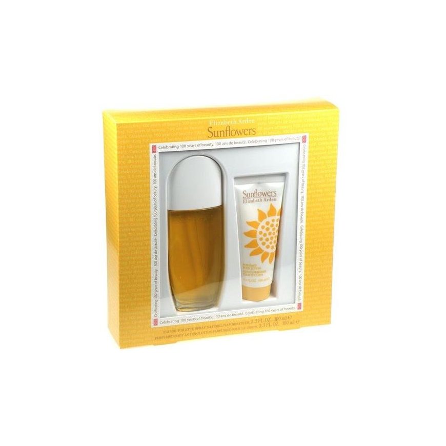 Elizabeth Arden Sunflowers rinkinys moterims (EDT, 100 ml + kūno losjonas, 100 ml) – 2