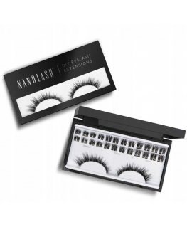 Nanolash DIY Eyelash Extensions artificial eyelashes in bundles Heartbreaker 36 pcs.