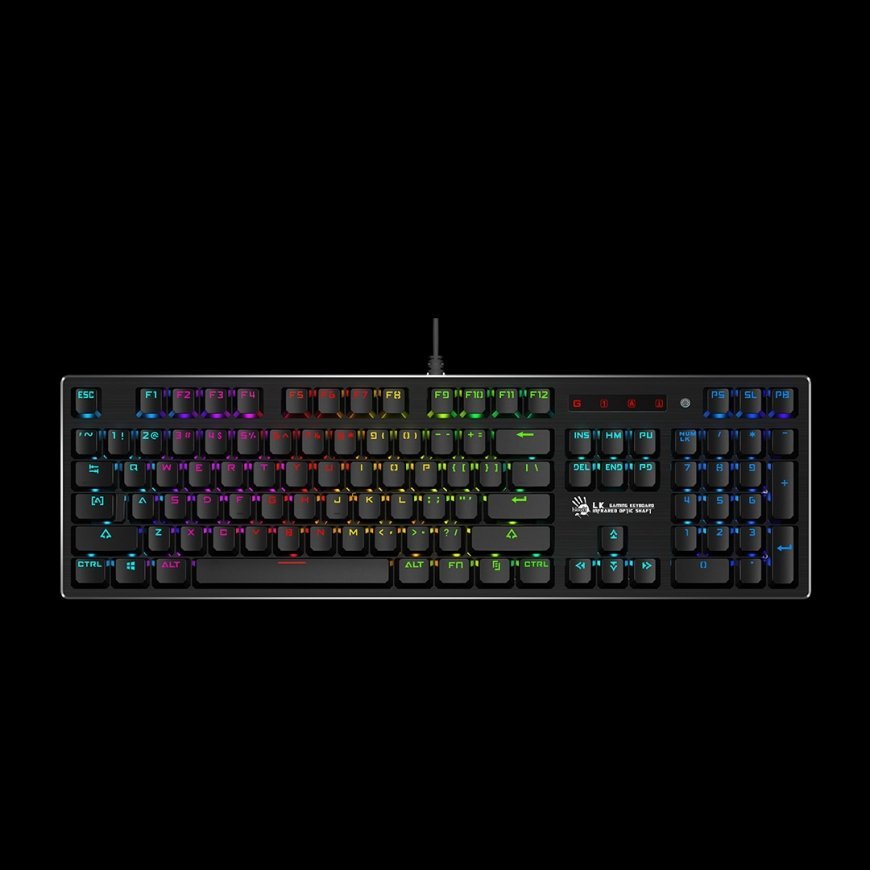 A4Tech B820R tastatūra Speļu USB Melns