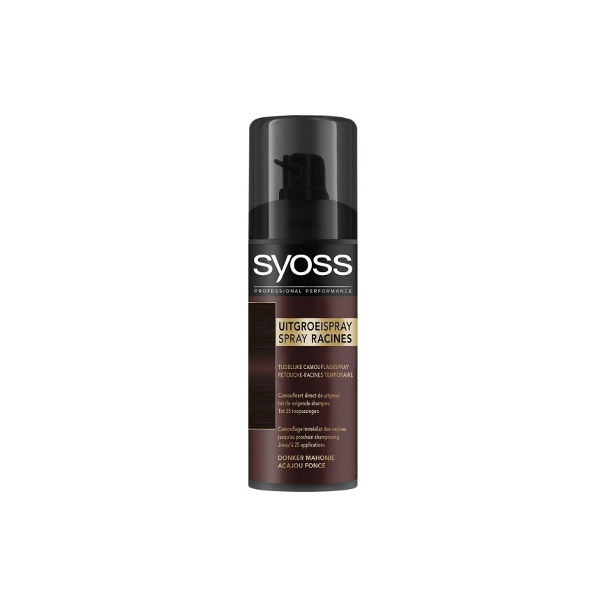 Syoss Šaknų Retoucher purkštuvas makiažo regrowth Brown 120ml – 2